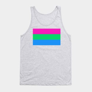 Polysexual Pride Flag Tank Top